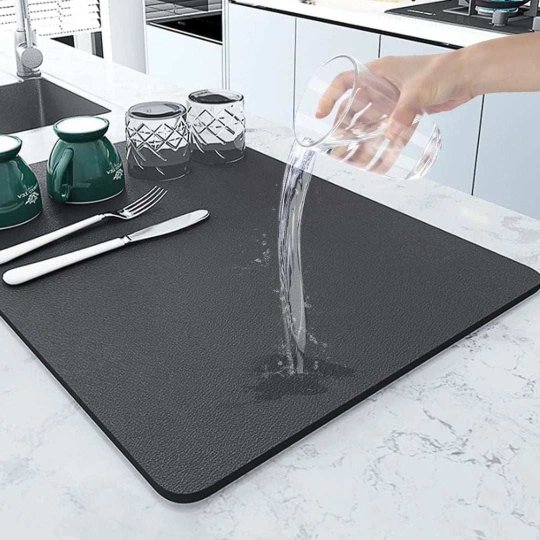 Rubber Water Absorbent Square Drying Mat (Buy 1 Get 1 Free)