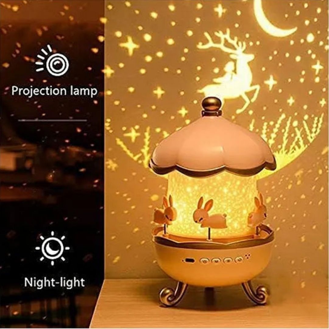 Bunny Carousel Night Light Projector