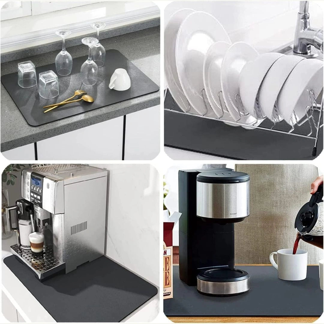 Rubber Water Absorbent Square Drying Mat (Buy 1 Get 1 Free)