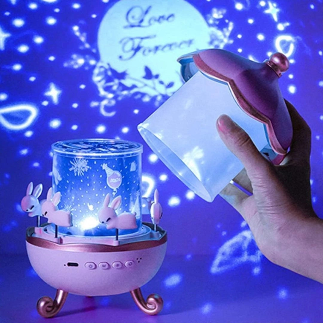 Bunny Carousel Night Light Projector