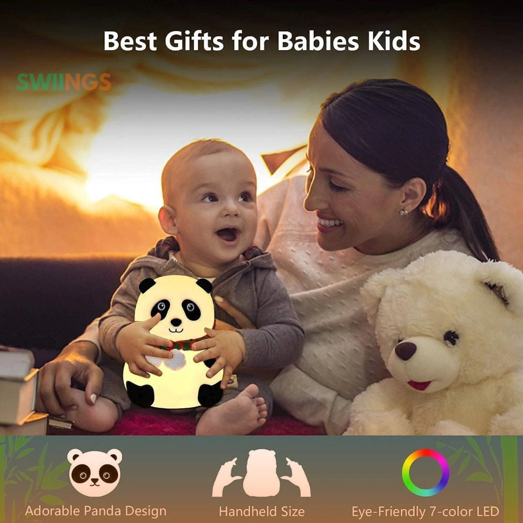 Cute Panda Night Light for Kids