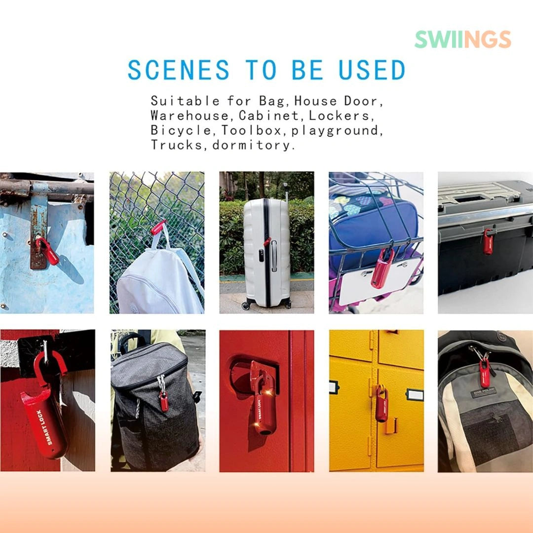 Mini Smart Fingerprint Lock Biometric USB Rechargeable