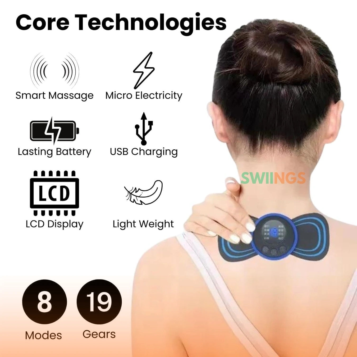 Mini Body Massager Machine for Pain Relief