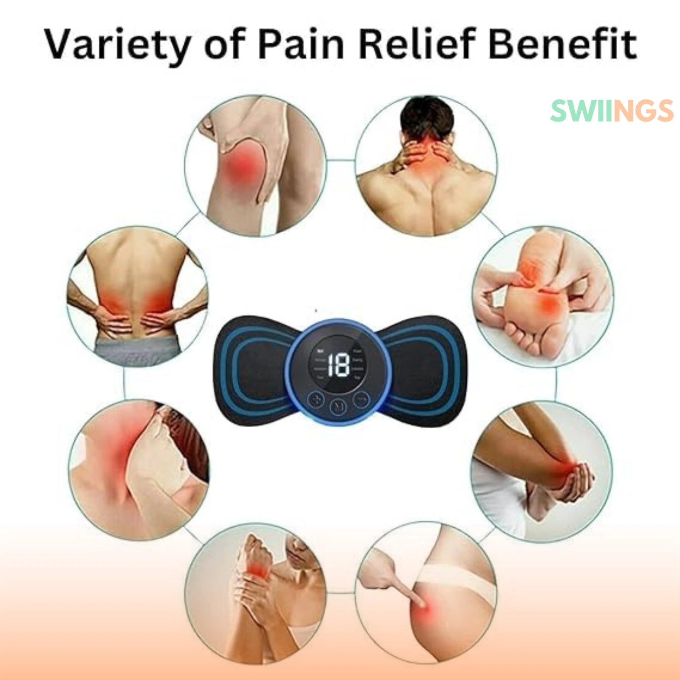 Mini Body Massager Machine for Pain Relief