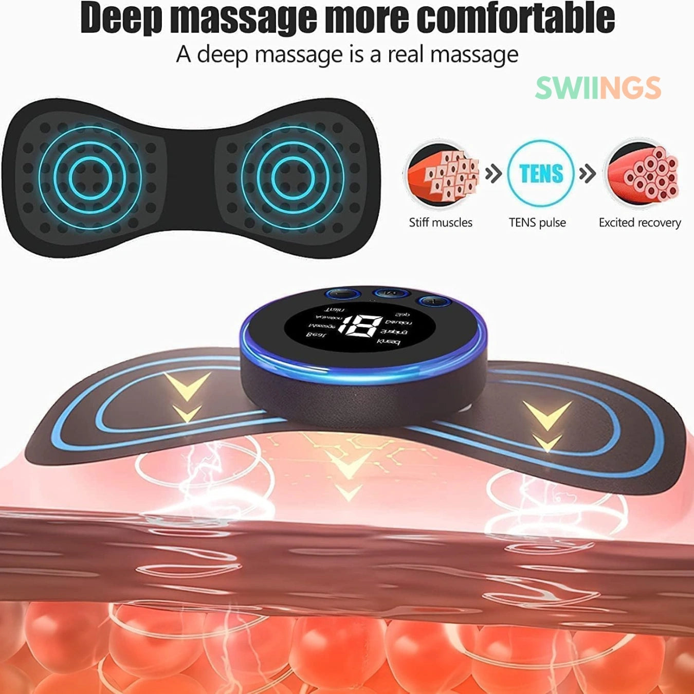 Mini Body Massager Machine for Pain Relief