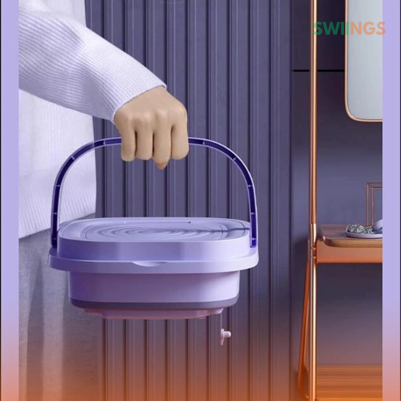 Folding Mini Washing Machine With Deep Dryer Cleaning
