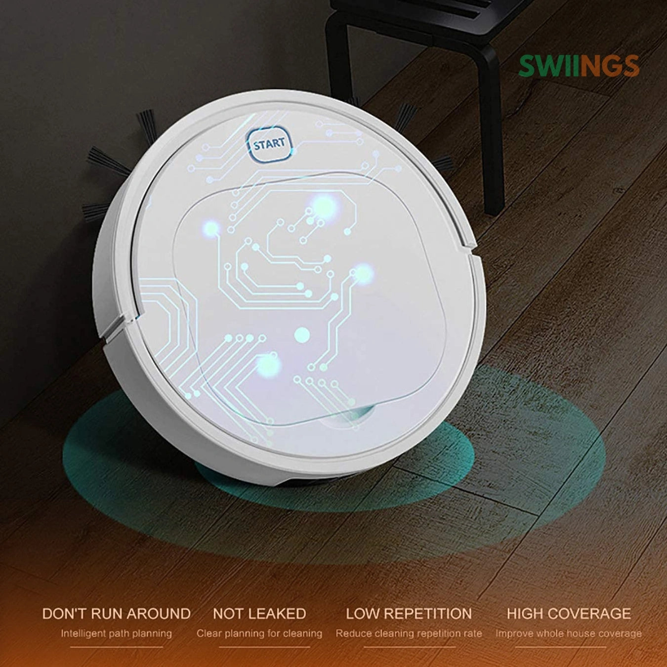 Robotic Vacuum Cleaner Smart Floor Suction Mopping Cleaning Machine