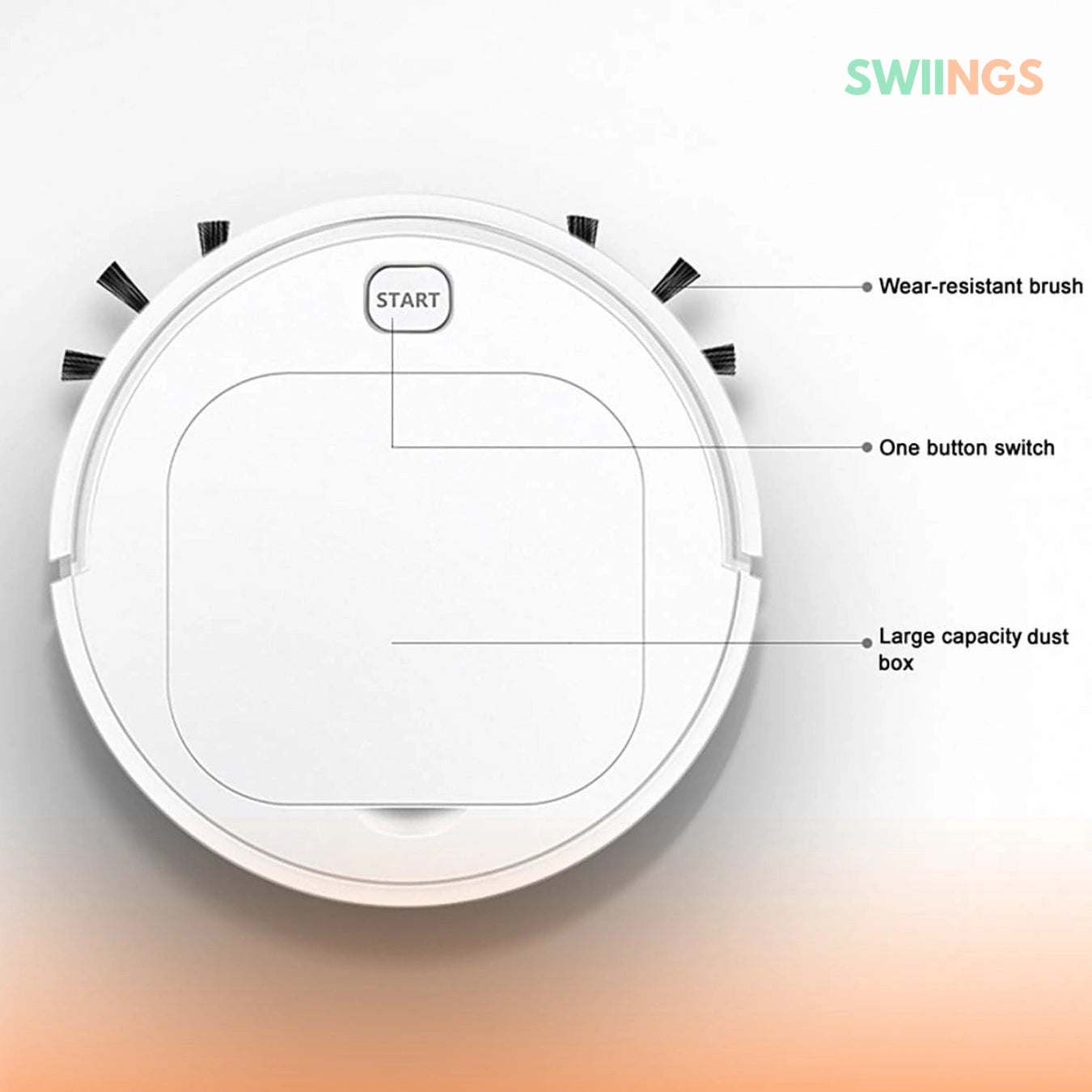 Robotic Vacuum Cleaner Smart Floor Suction Mopping Cleaning Machine