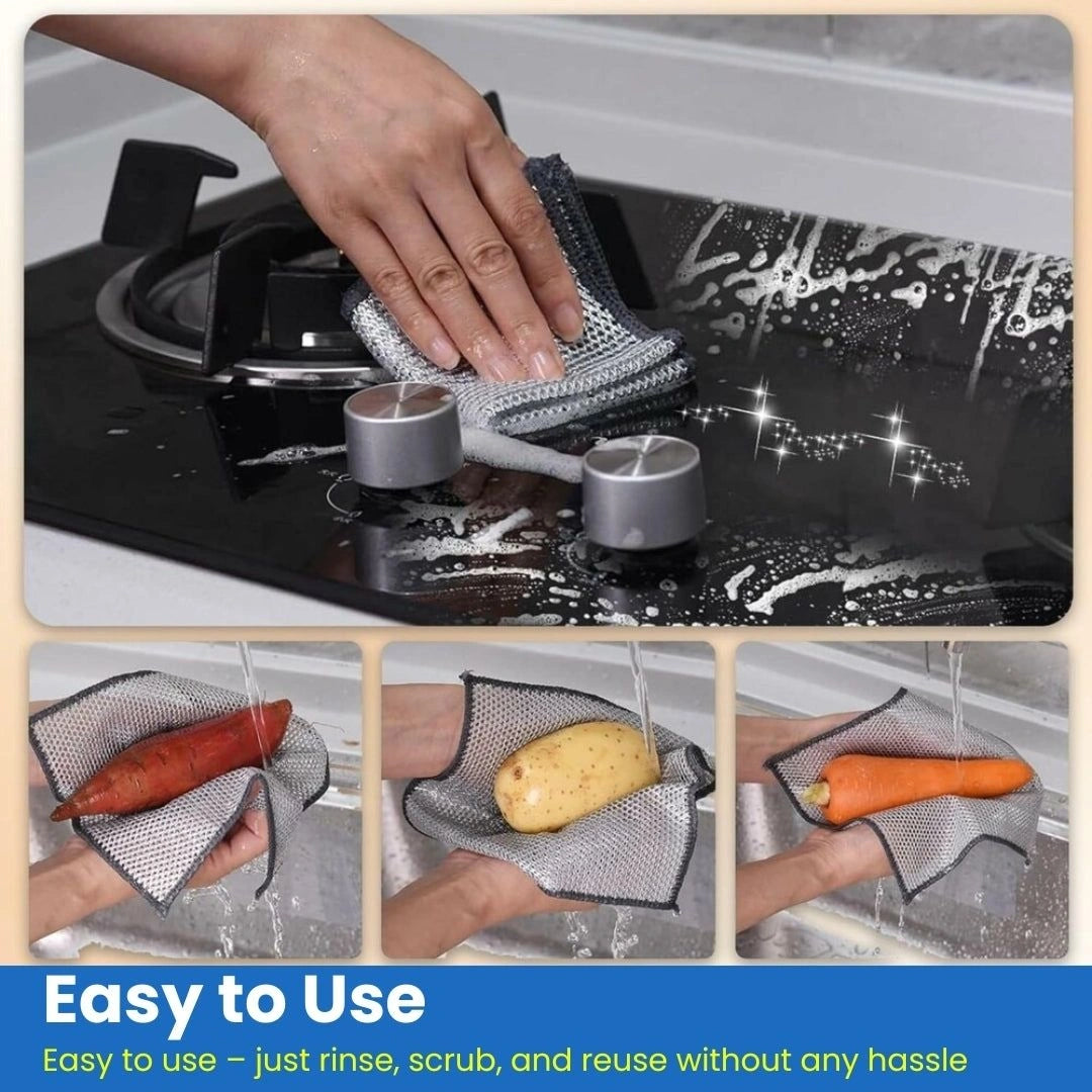 Multifunctional Non Scratch Wire Dishcloth (Buy 10 Get 10 Free)