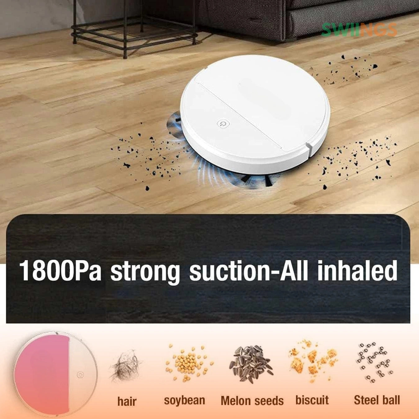 Robotic Vacuum Cleaner Smart Floor Suction Mopping Cleaning Machine