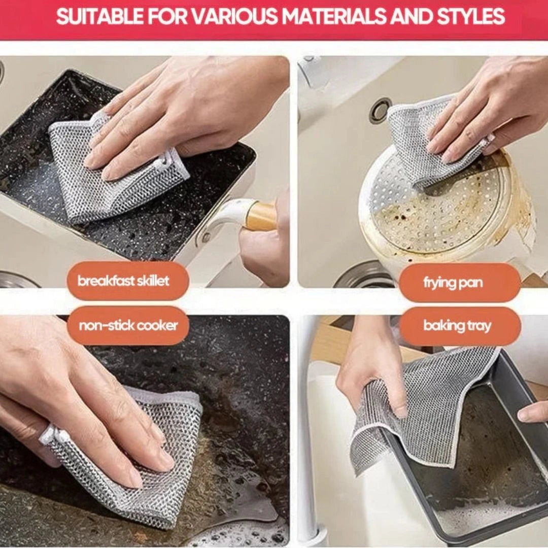 Multifunctional Non Scratch Wire Dishcloth (Buy 10 Get 10 Free)