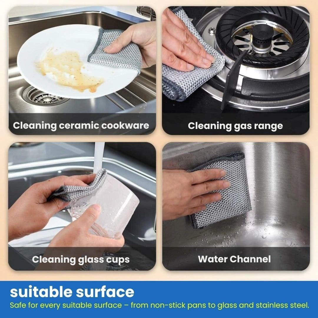 Multifunctional Non Scratch Wire Dishcloth (Buy 10 Get 10 Free)