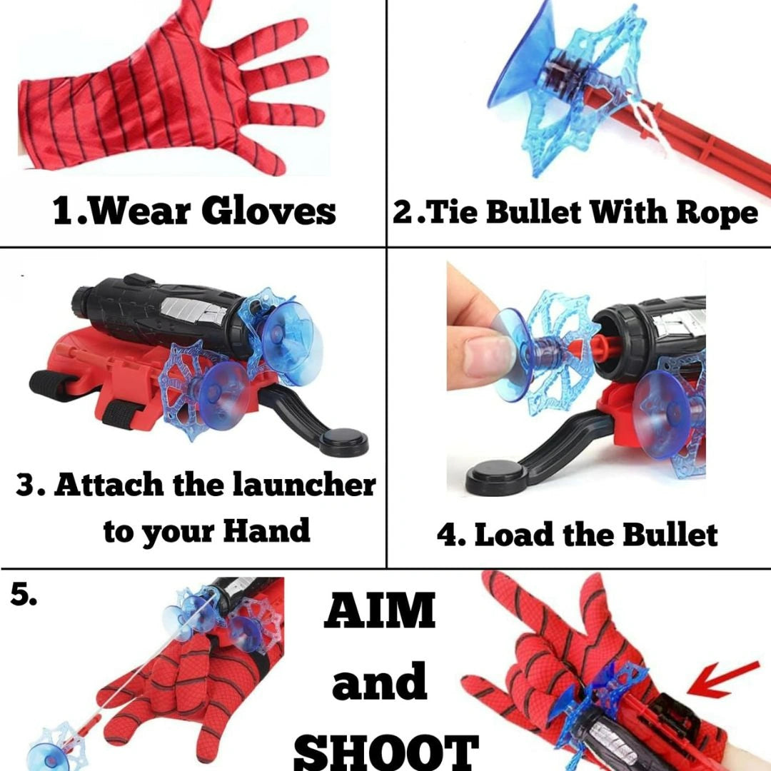 Spider Web Shooters Toy for Kids