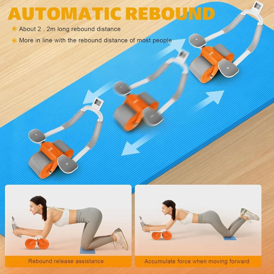 Abs Roller Wheel Workout Automatic Rebound