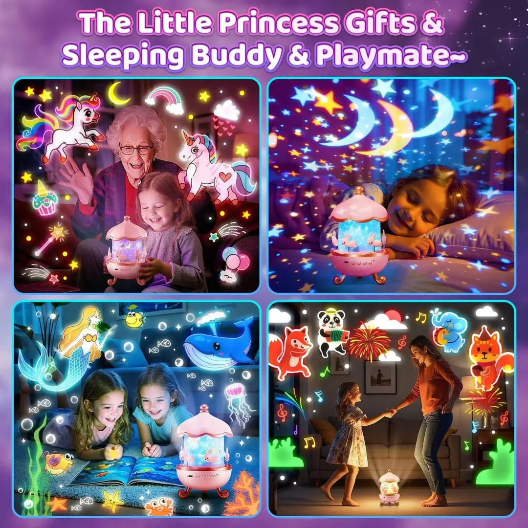 Bunny Carousel Night Light Projector