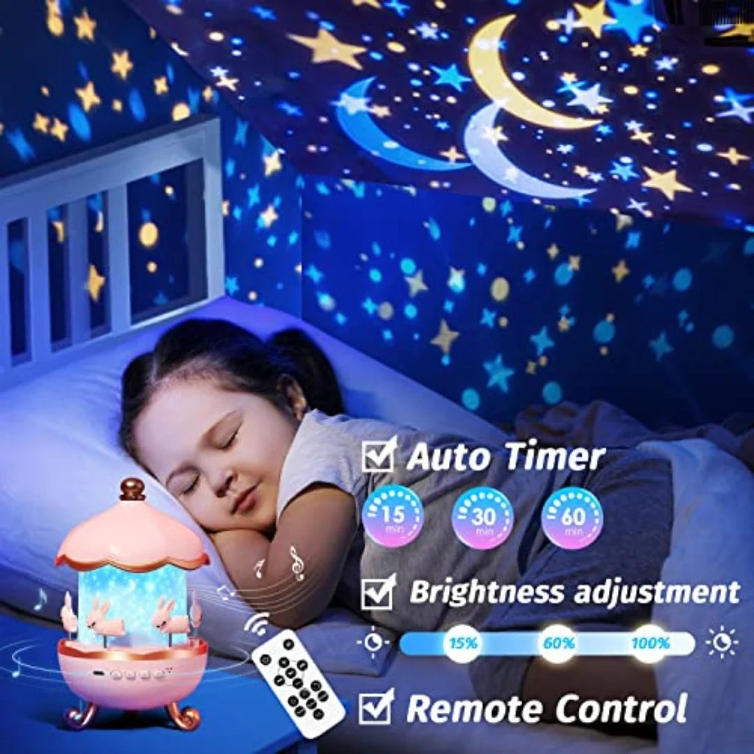 Bunny Carousel Night Light Projector
