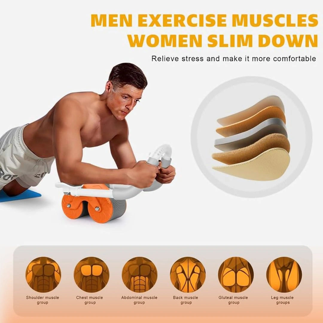 Abs Roller Wheel Workout Automatic Rebound