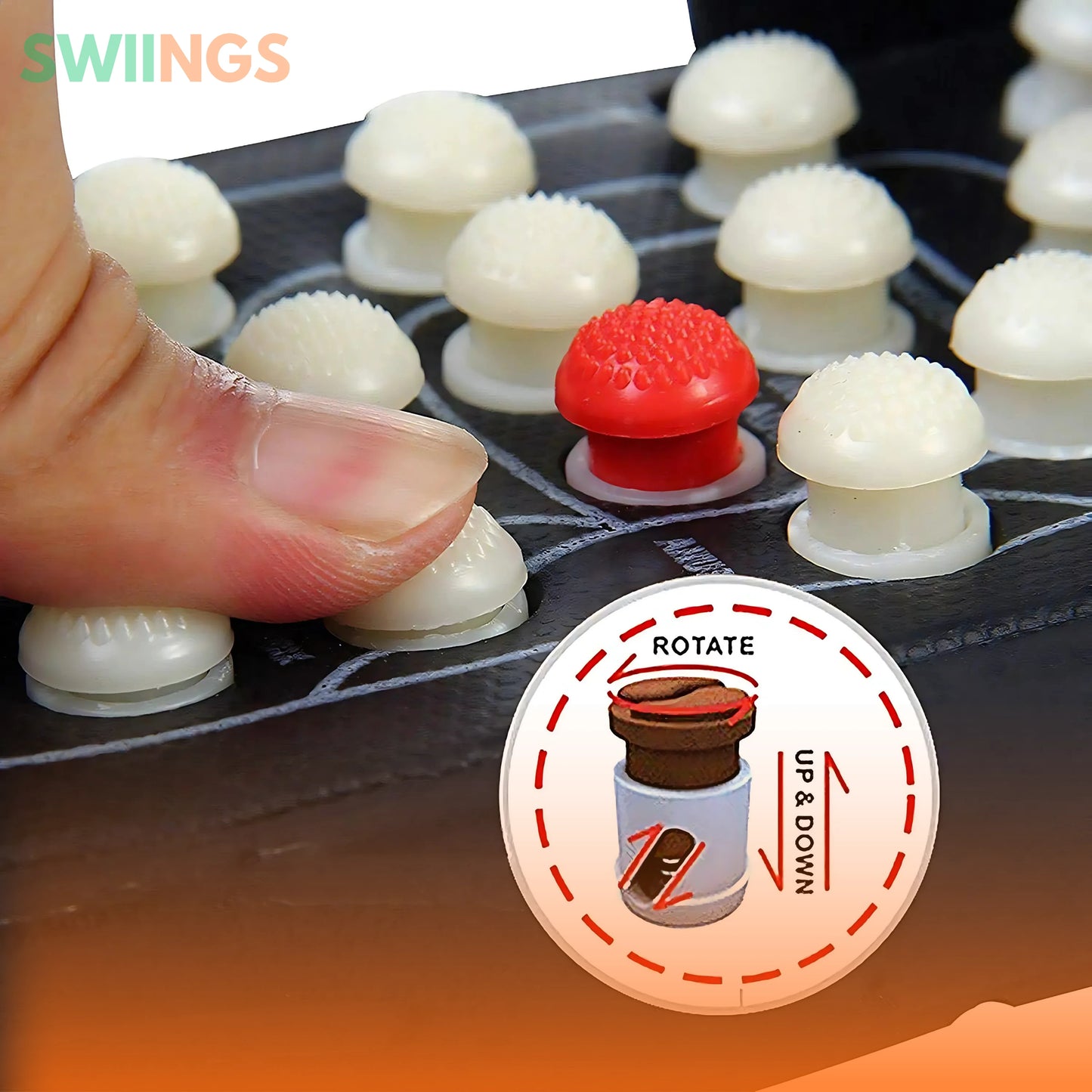 Spring Acupressure and Magnetic Therapy Slippers