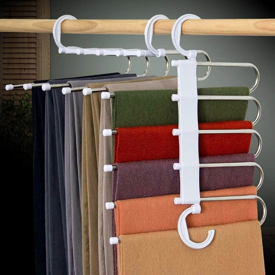 5 in 1 Stainless Steel Foldable Hangers