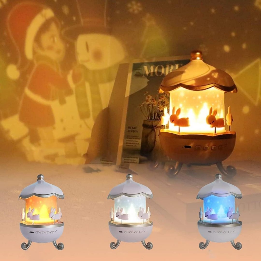 Bunny Carousel Night Light Projector