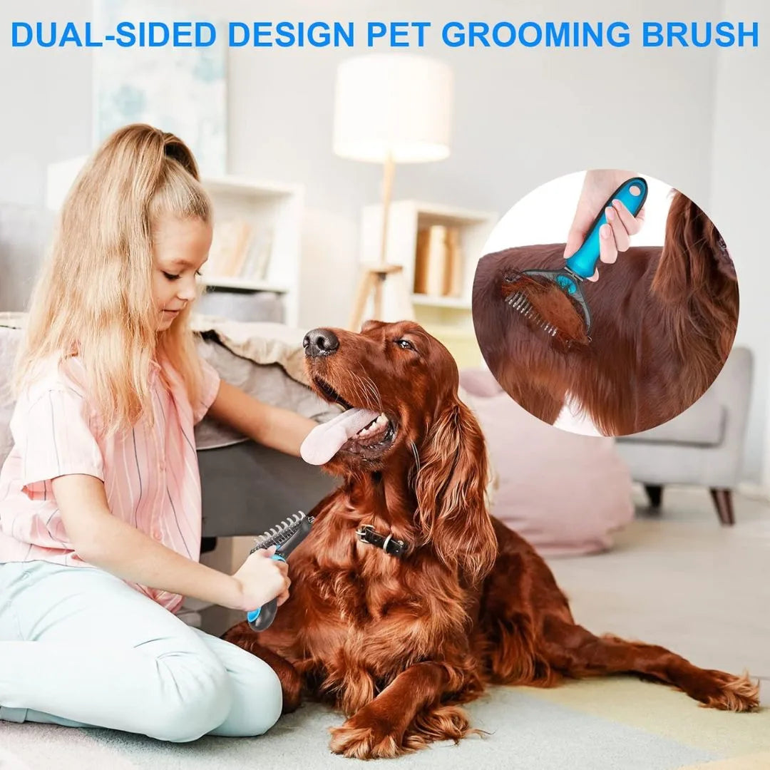 Double Sided Shedding and Dematting Comb