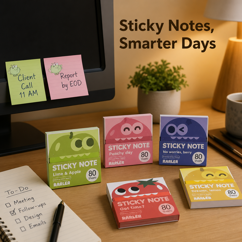 Glitter Sticky Notes(Pack of 4)