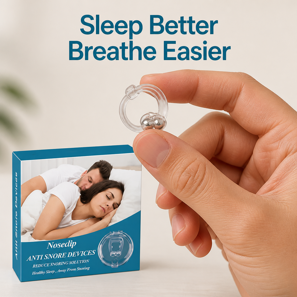 Magnetic Anti Snore Nose Clip(Buy 1 Get 1 Free)