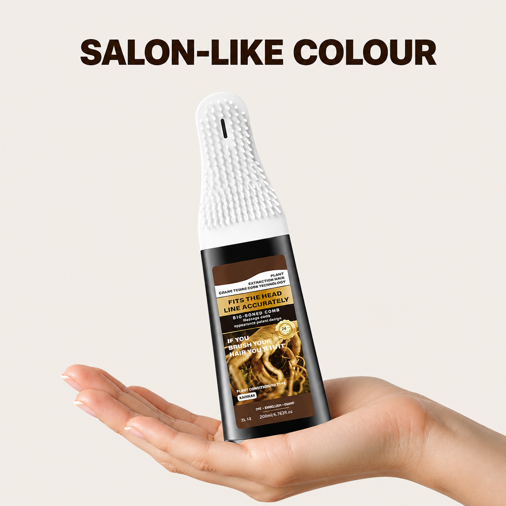 Natural Hair Dye with Comb Applicator