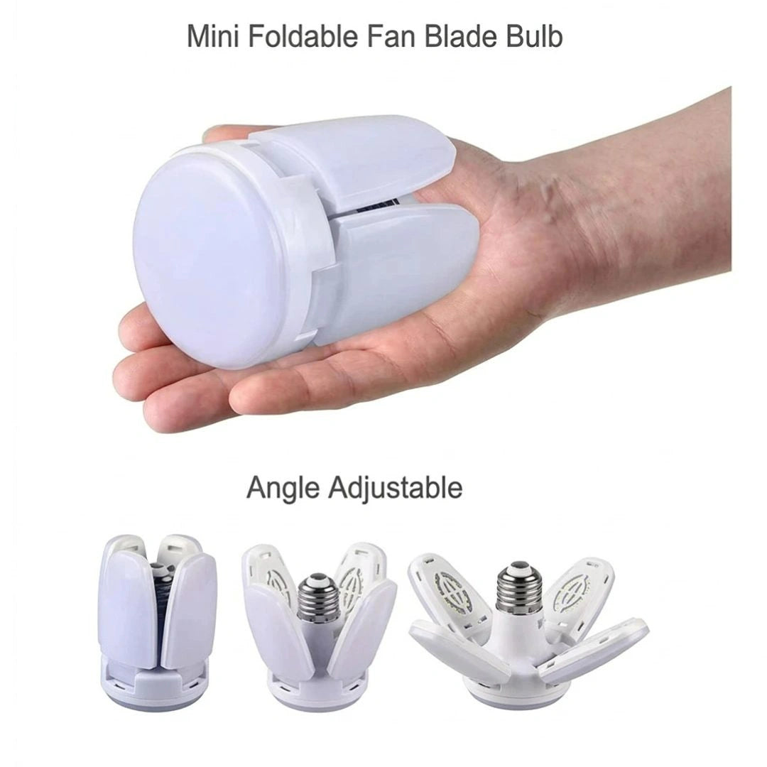 Mini 4 Fan Folding Blade LED Fan Light