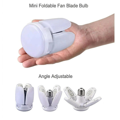 Mini 4 Fan Folding Blade LED Fan Light