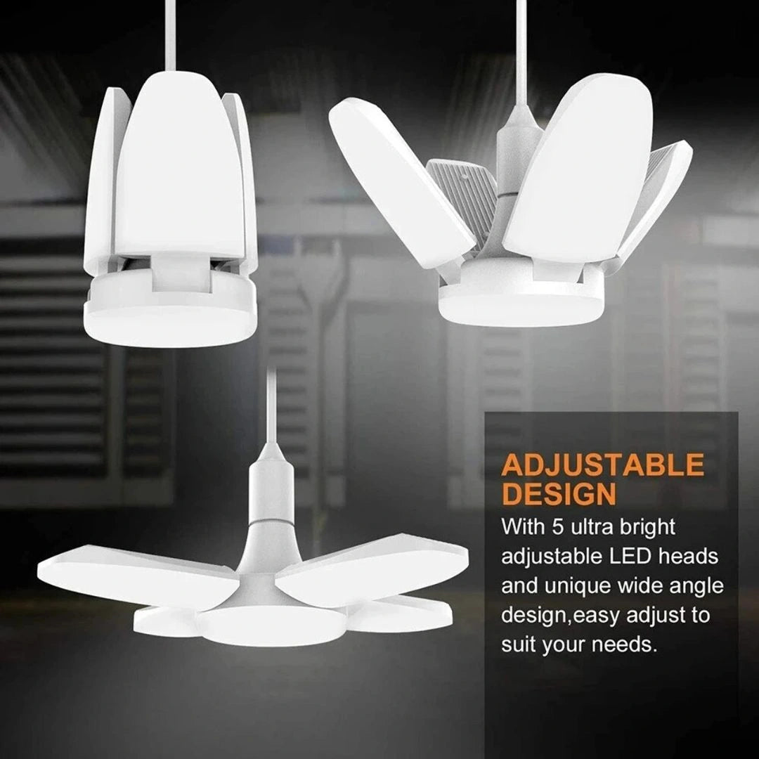 Mini 4 Fan Folding Blade LED Fan Light