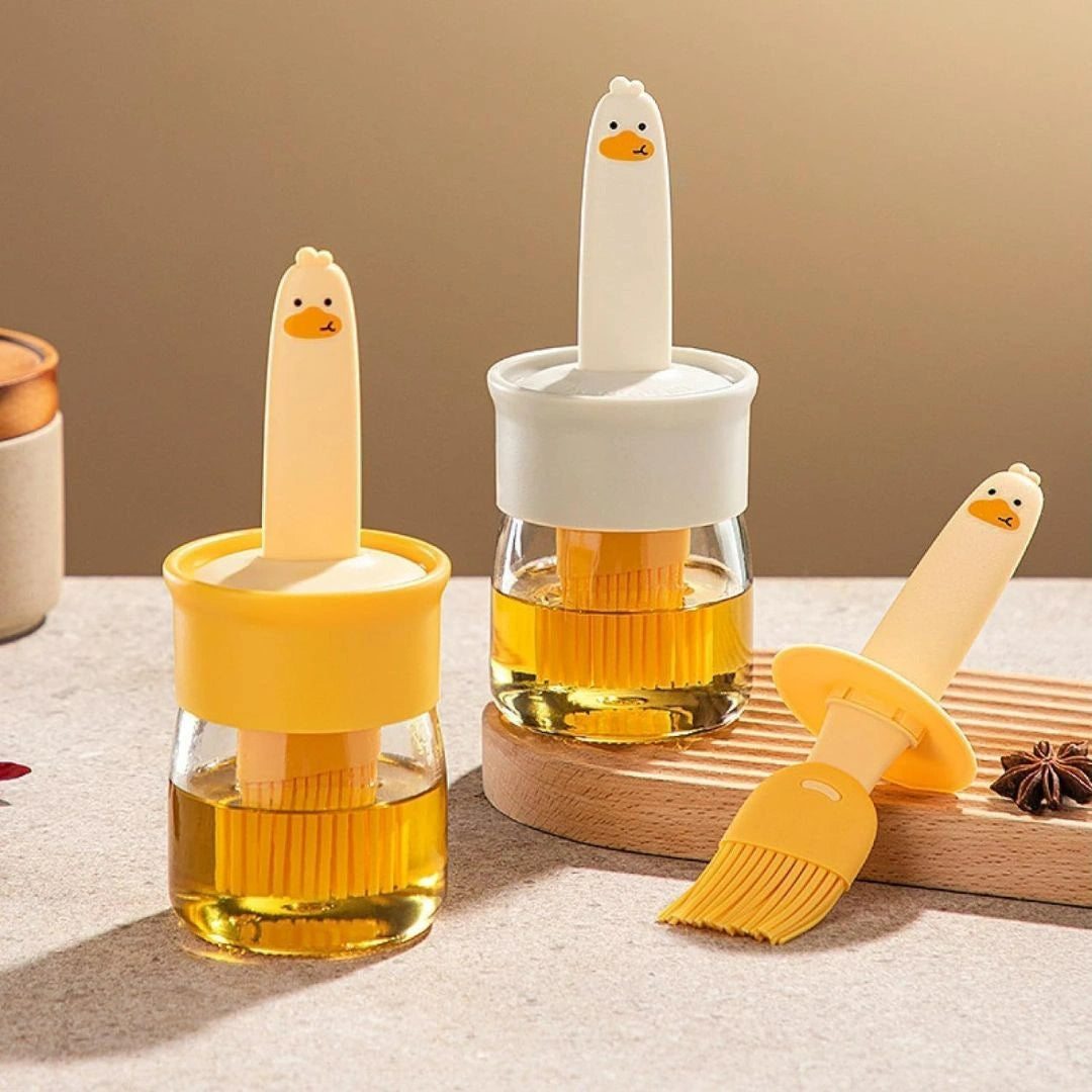 Oil Dispenser Bottle With Silicone Brush
