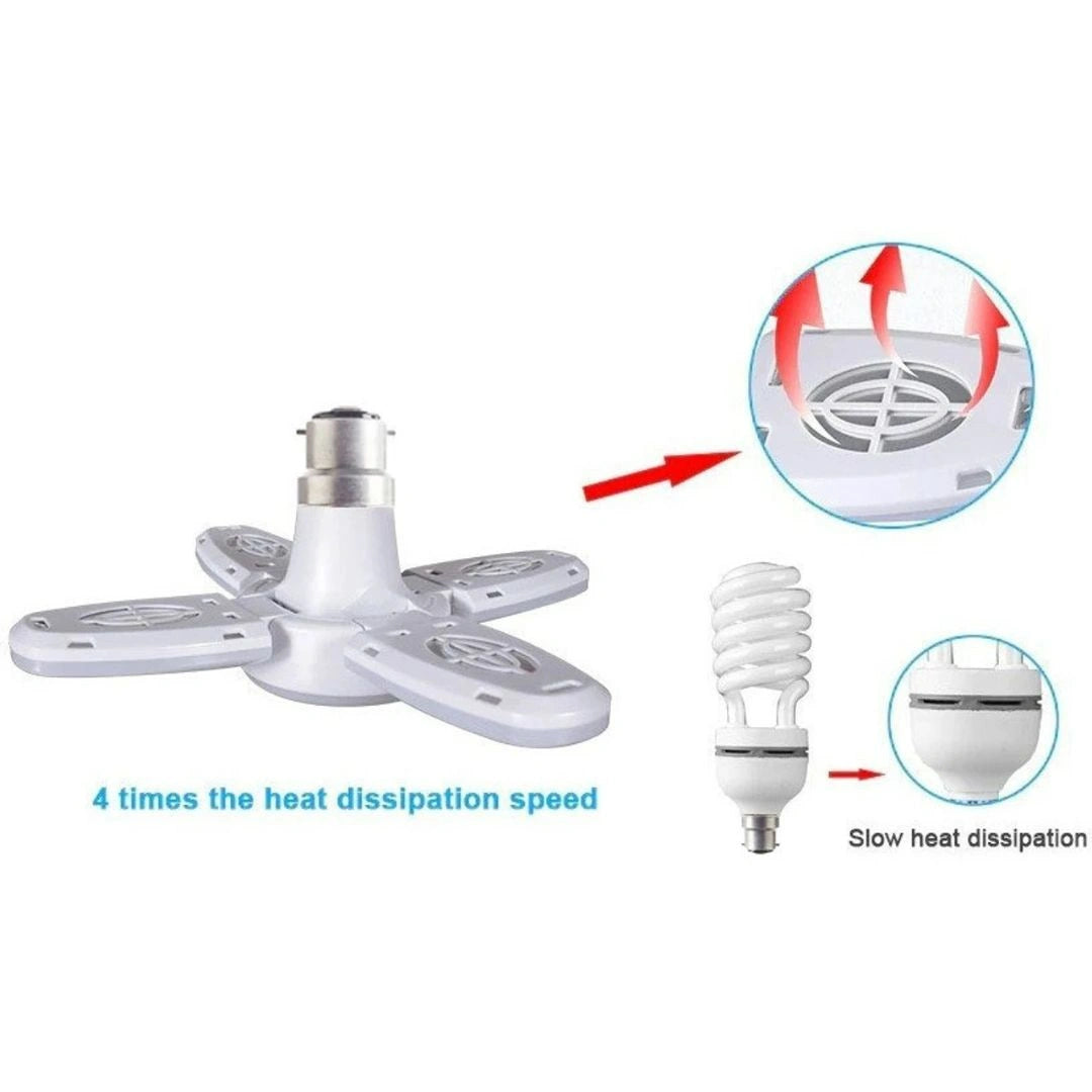 Mini 4 Fan Folding Blade LED Fan Light