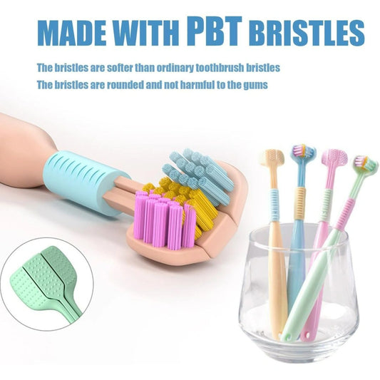 Athelas 3 Sided Kids Manual Toothbrush