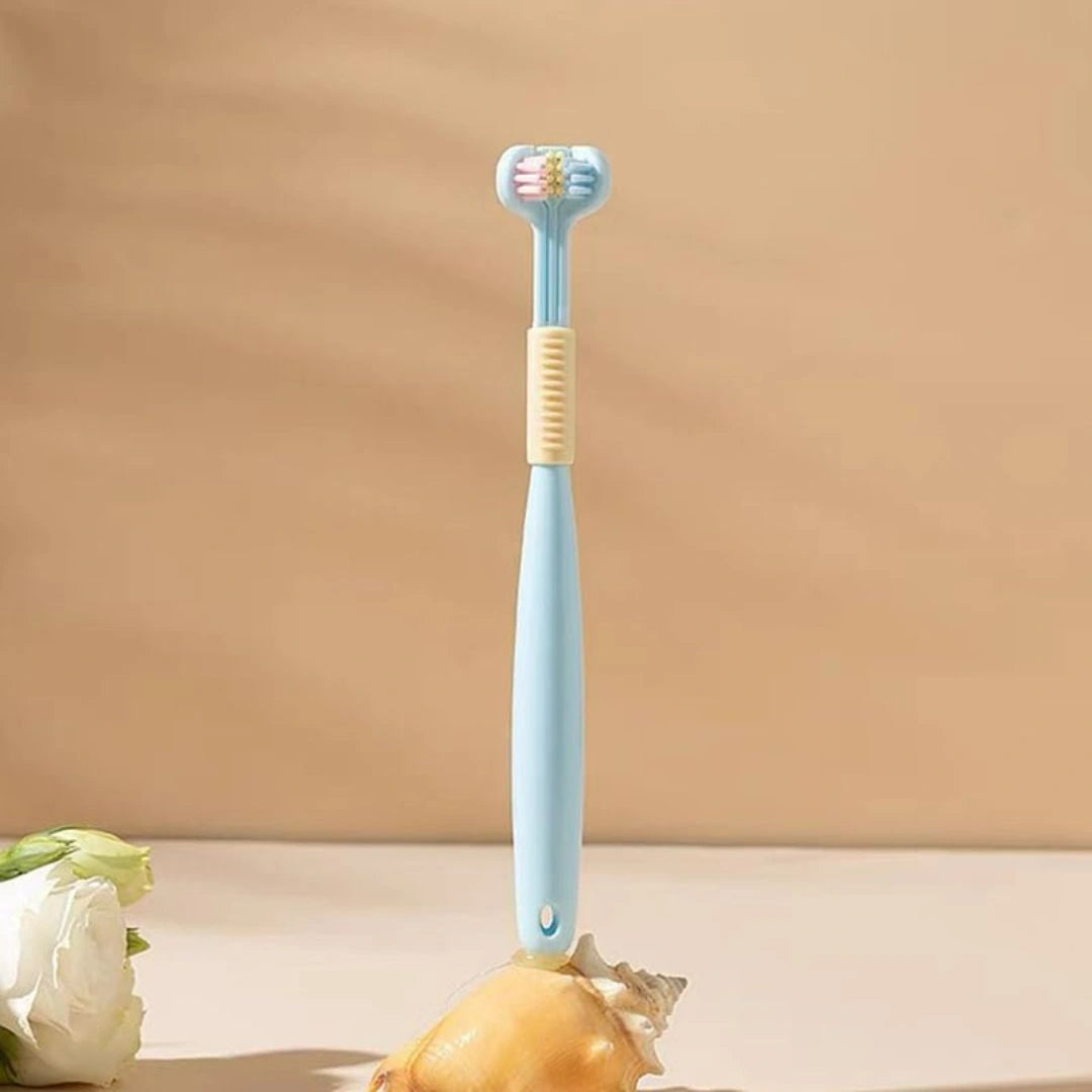 Athelas 3 Sided Kids Manual Toothbrush