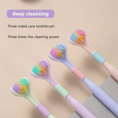 Athelas 3 Sided Kids Manual Toothbrush