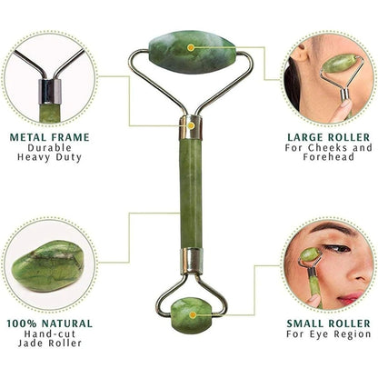 Facial Massager Jade Roller & Gua Sha Tool