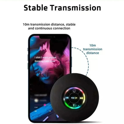 Mini Bluetooth Shower Speaker with RGB Lights