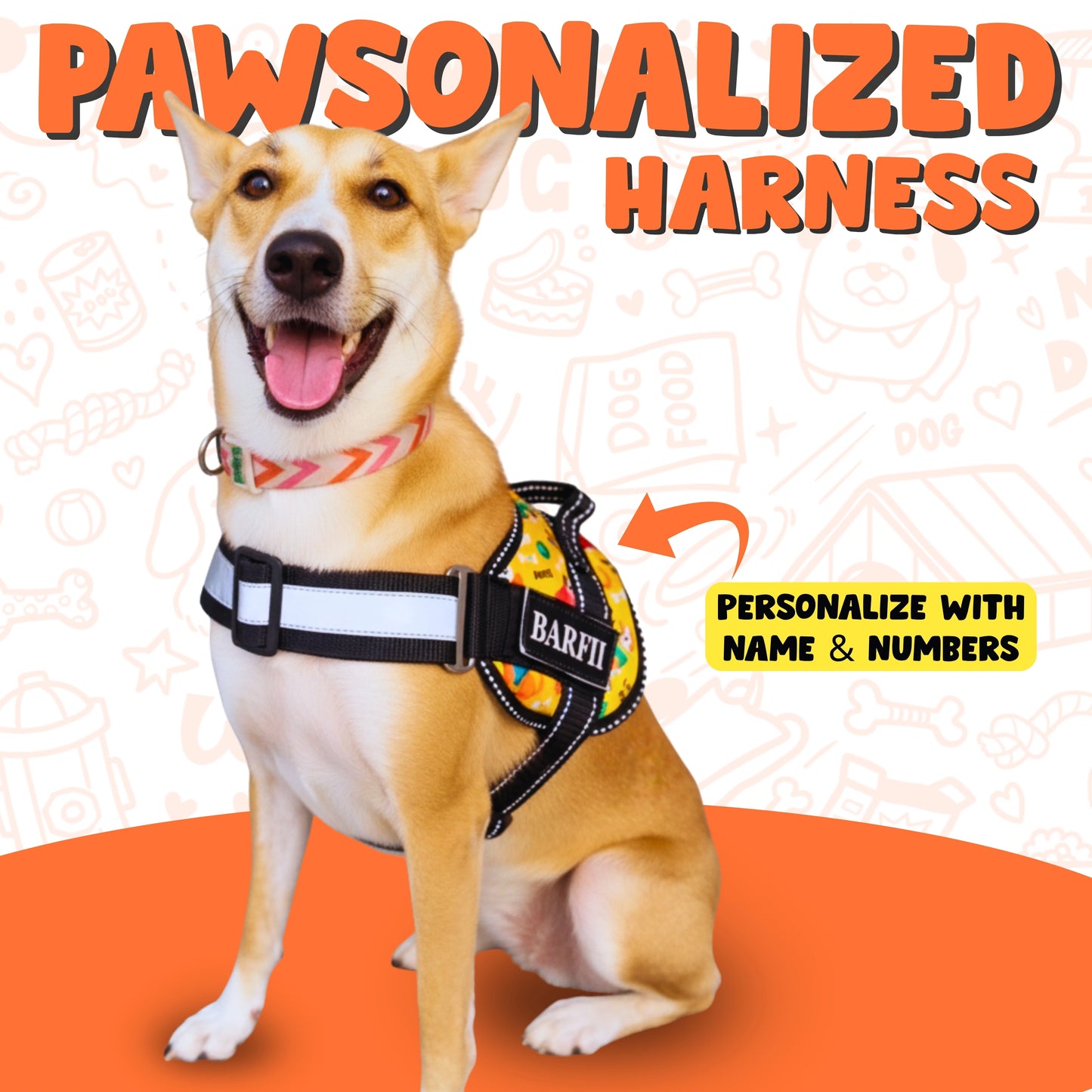 Pawsonalized Harness ( Free Leashes )