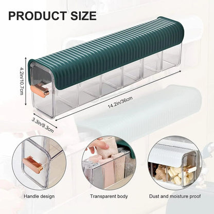 Wall Mounted Underwear & Socks Organizer 6 Cell