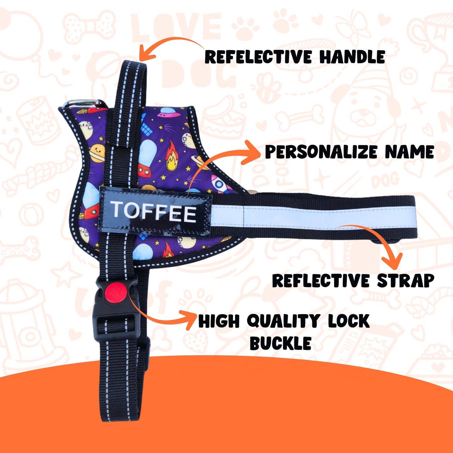 Pawsonalized Harness ( Free Leashes )