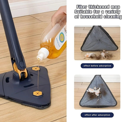 Squeezing 360 Triangle Cleaning Mop