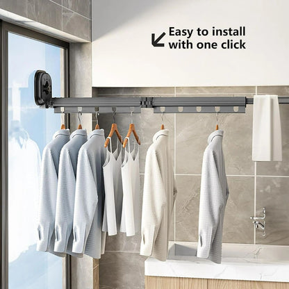 Clothes Drying Rack (Suction Cup Type)