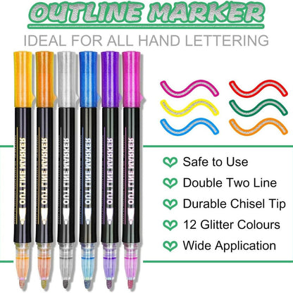 Fine Point Marker Pens Set