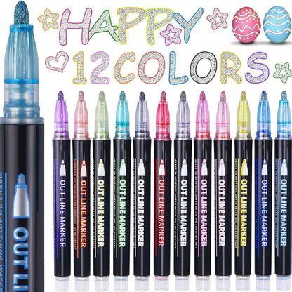 Fine Point Marker Pens Set