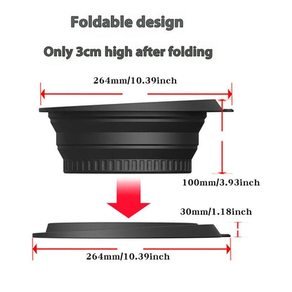 Collapsible Silicone Facial Ice Bath Bowl