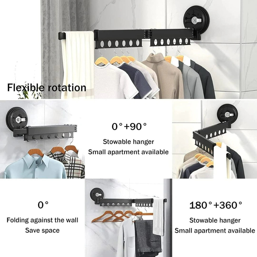Clothes Drying Rack (Suction Cup Type)