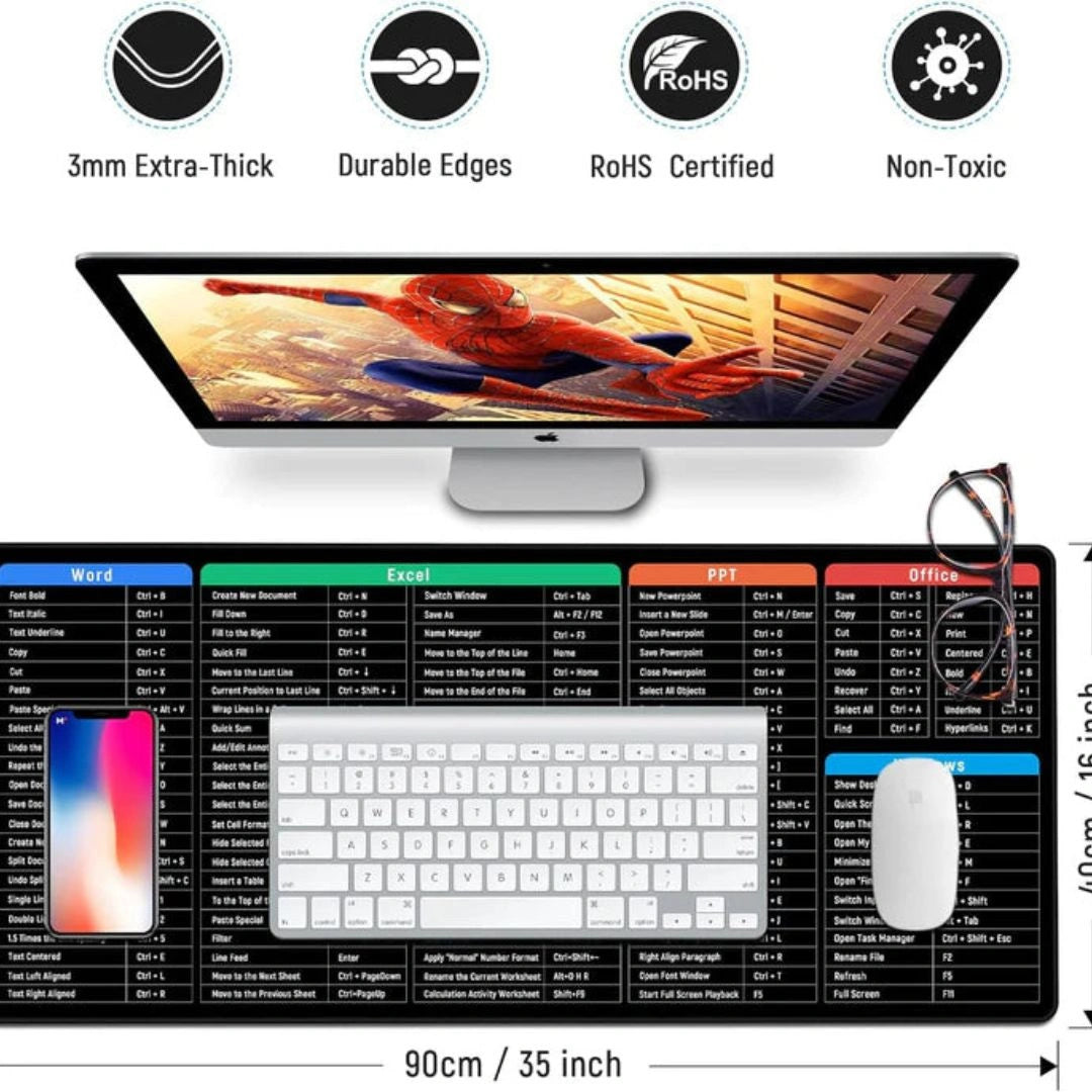Anti-slip Keyboard Pad with (Shortcut Key Patterns)