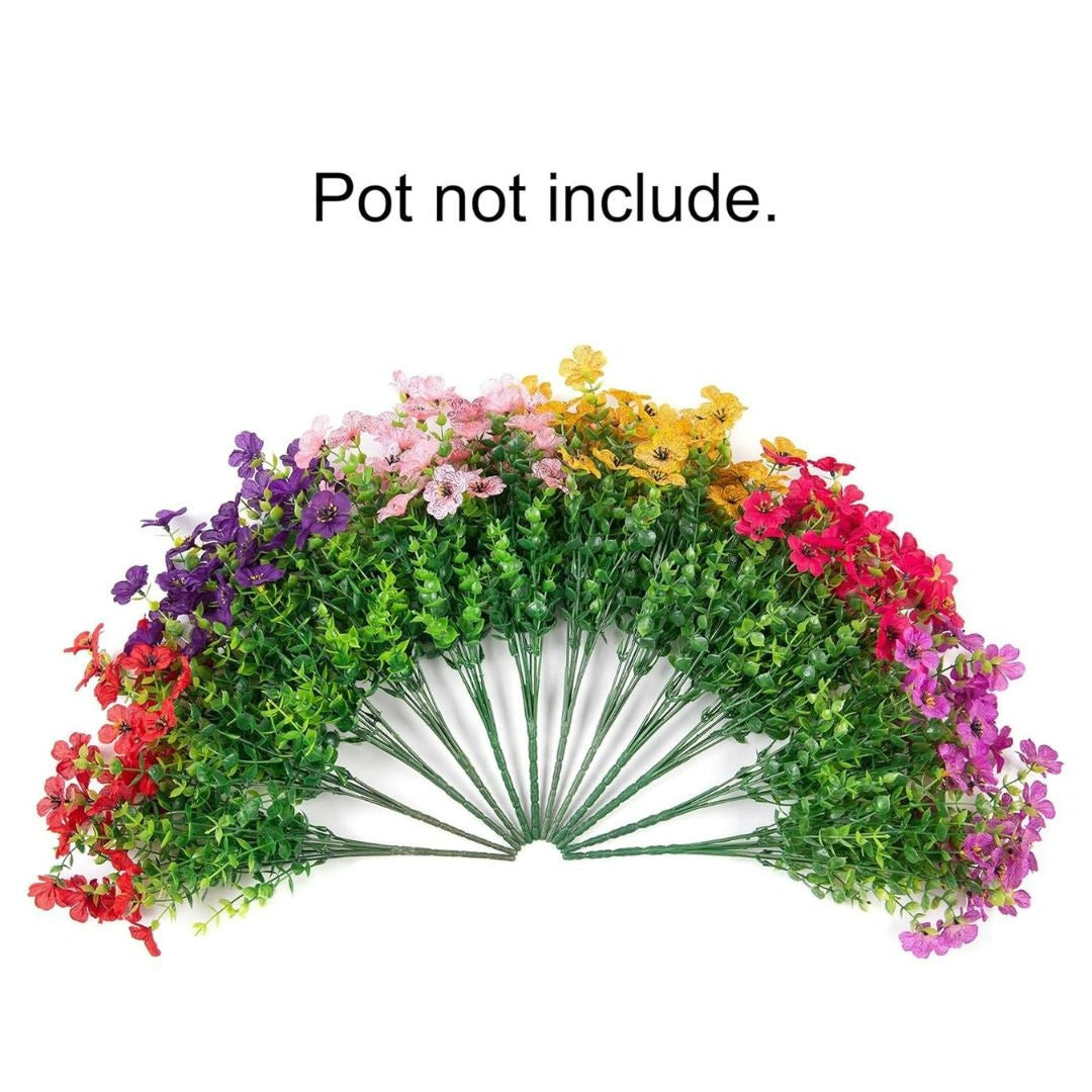 Outdoor/Indoor UV Resistant & Waterproof Artificial Flower Decor