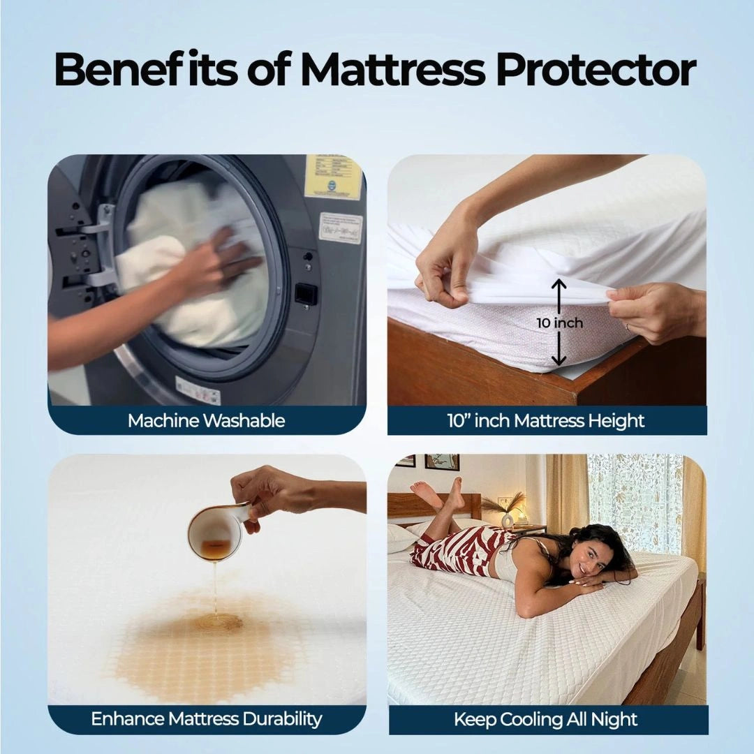 Premium Cotton Waterproof Mattress Protector